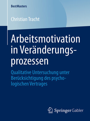 cover image of Arbeitsmotivation in Veränderungsprozessen